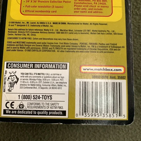 NIP Matchbox Collectibles Premier Contemporary Firebird Ram Air Special Edition - Picture 7 of 7